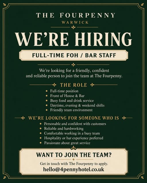 4 penny are hiring banner